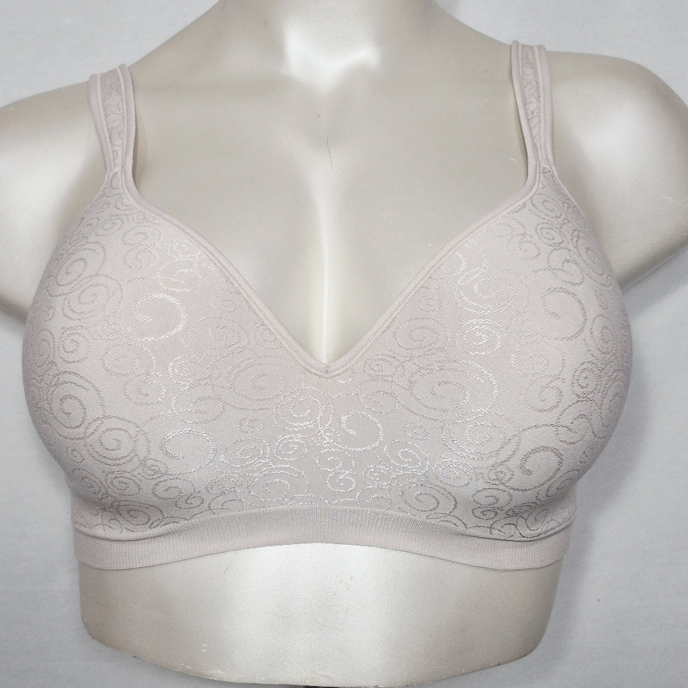 40DDā Bali 3463 Comfort Revolution Wire Free Bra Ivory Swirl